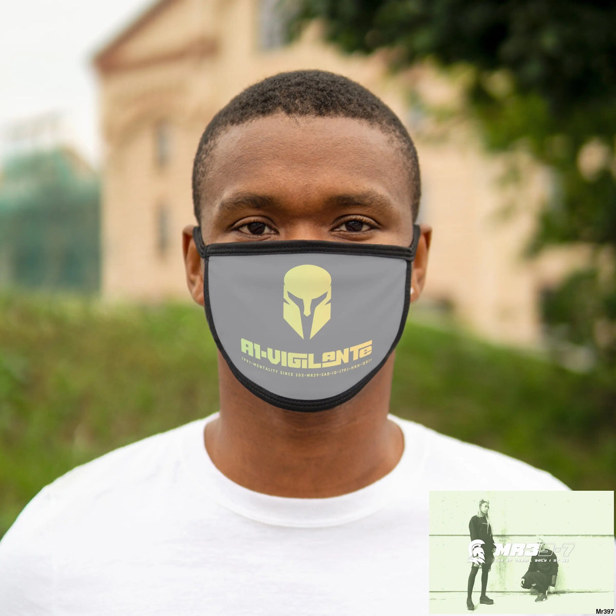 A1.Vigilante Mixed-Fabric Face Mask One size Accessories