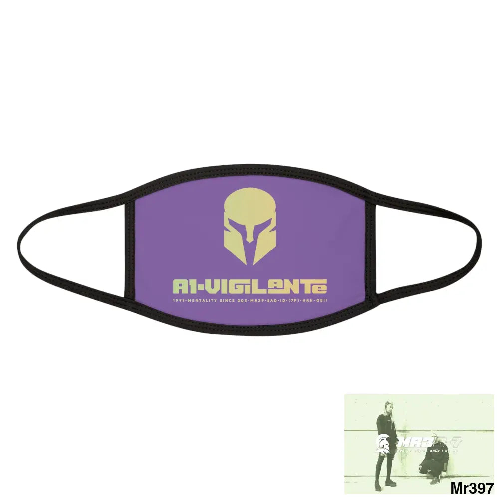 A1.Vigilante Mixed-Fabric Face Mask One size Accessories