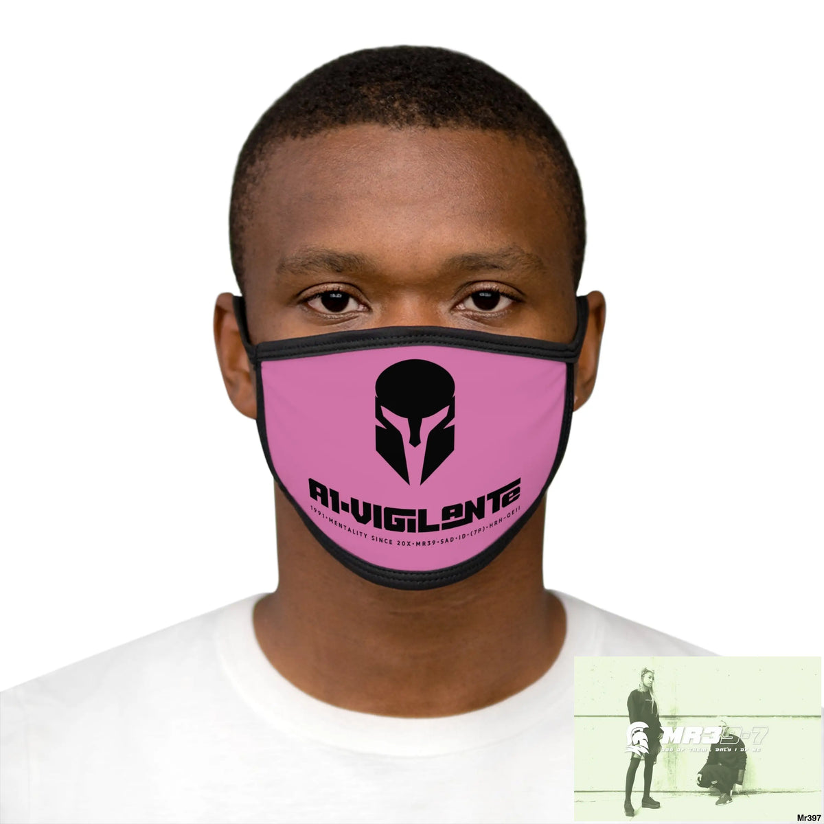A1.Vigilante Mixed-Fabric Face Mask One size Accessories