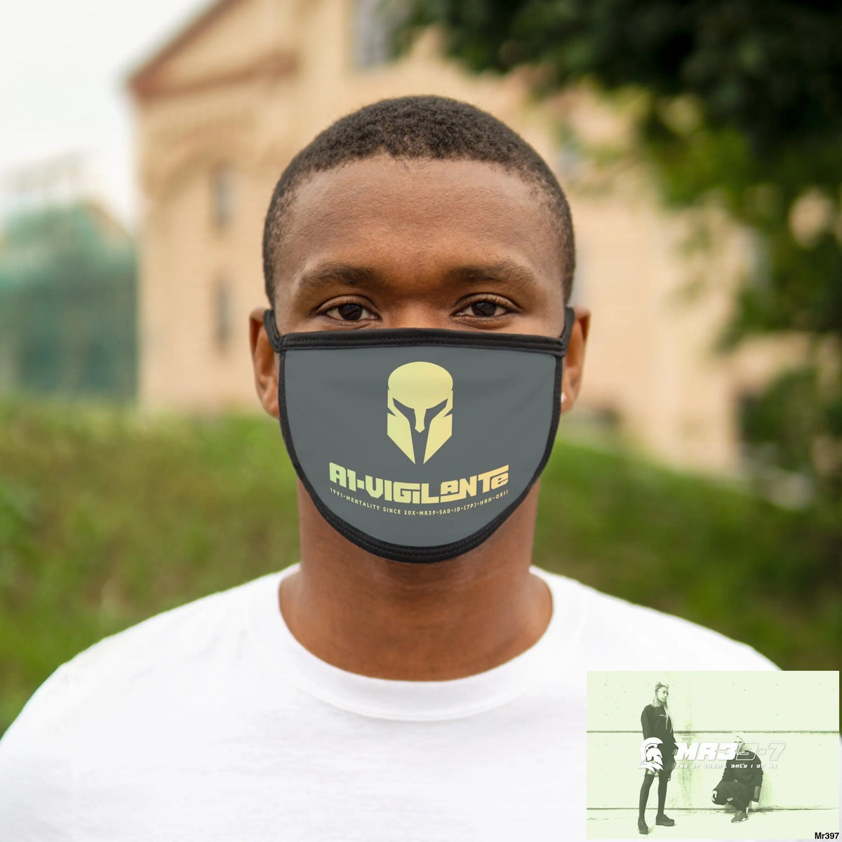A1.Vigilante Mixed-Fabric Face Mask One size Accessories