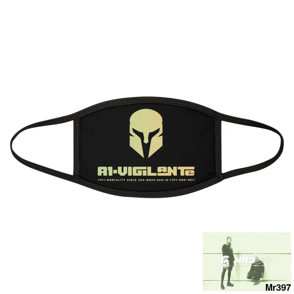A1.Vigilante Mixed-Fabric Face Mask One size Accessories