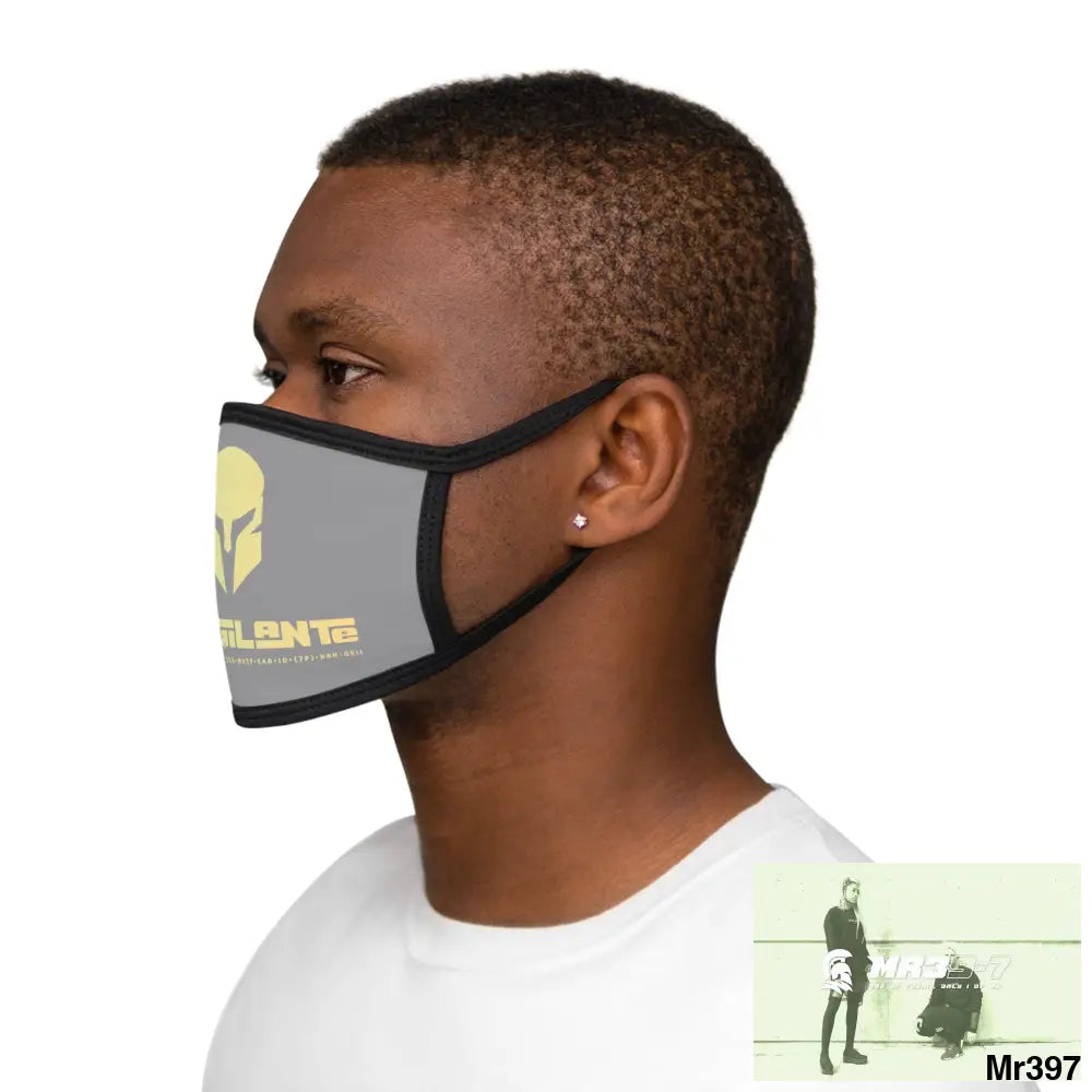 A1.Vigilante Mixed-Fabric Face Mask One size Accessories