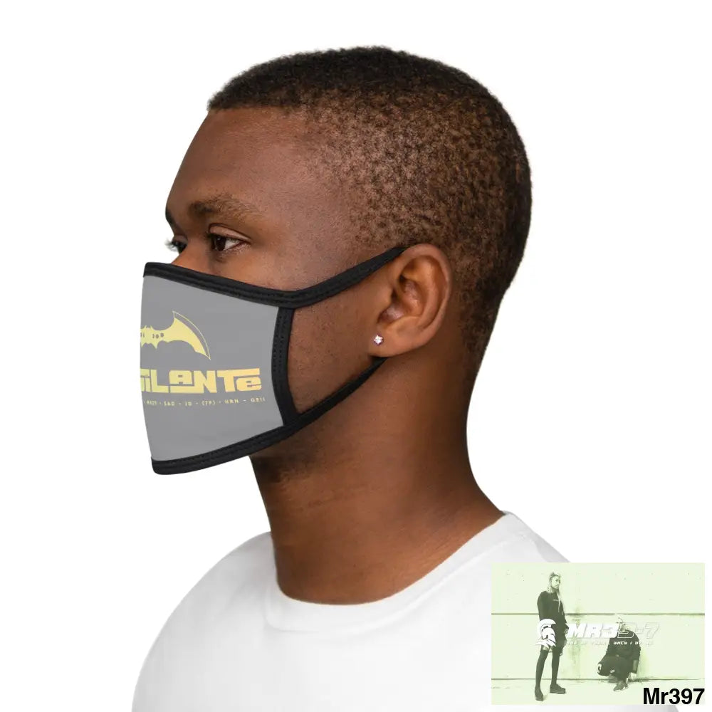 A1.Vigilante Mixed-Fabric Face Mask One size Accessories