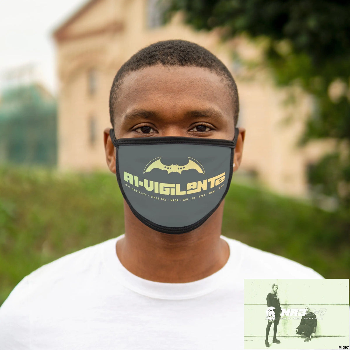 A1.Vigilante Mixed-Fabric Face Mask One size Accessories