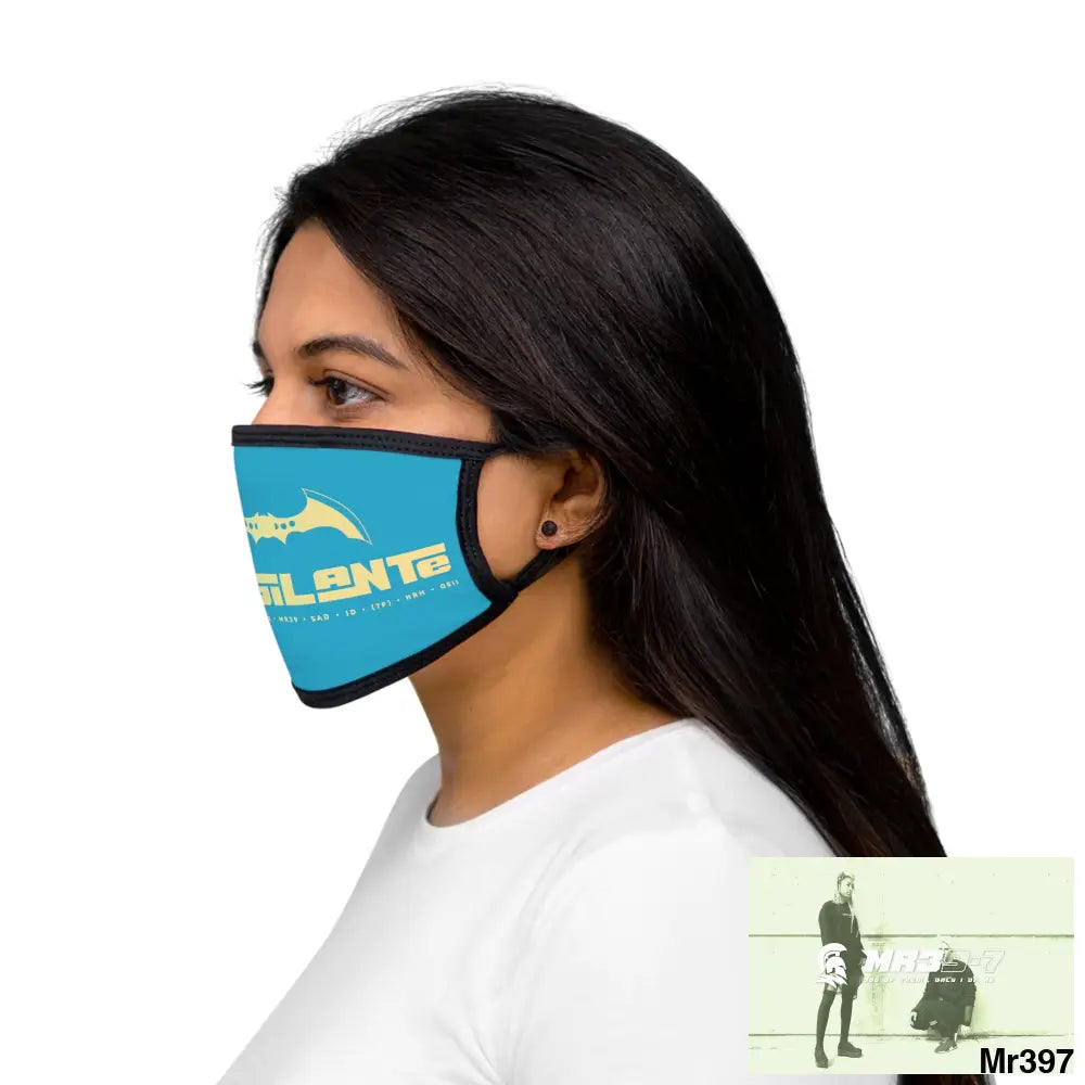 A1.Vigilante Mixed-Fabric Face Mask One size Accessories