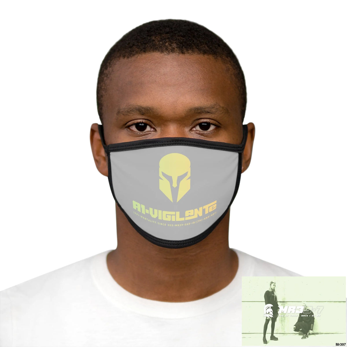 A1.Vigilante Mixed-Fabric Face Mask One size Accessories