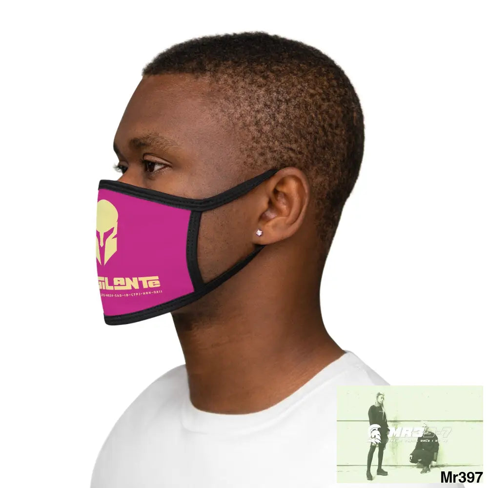 A1.Vigilante Mixed-Fabric Face Mask One size Accessories