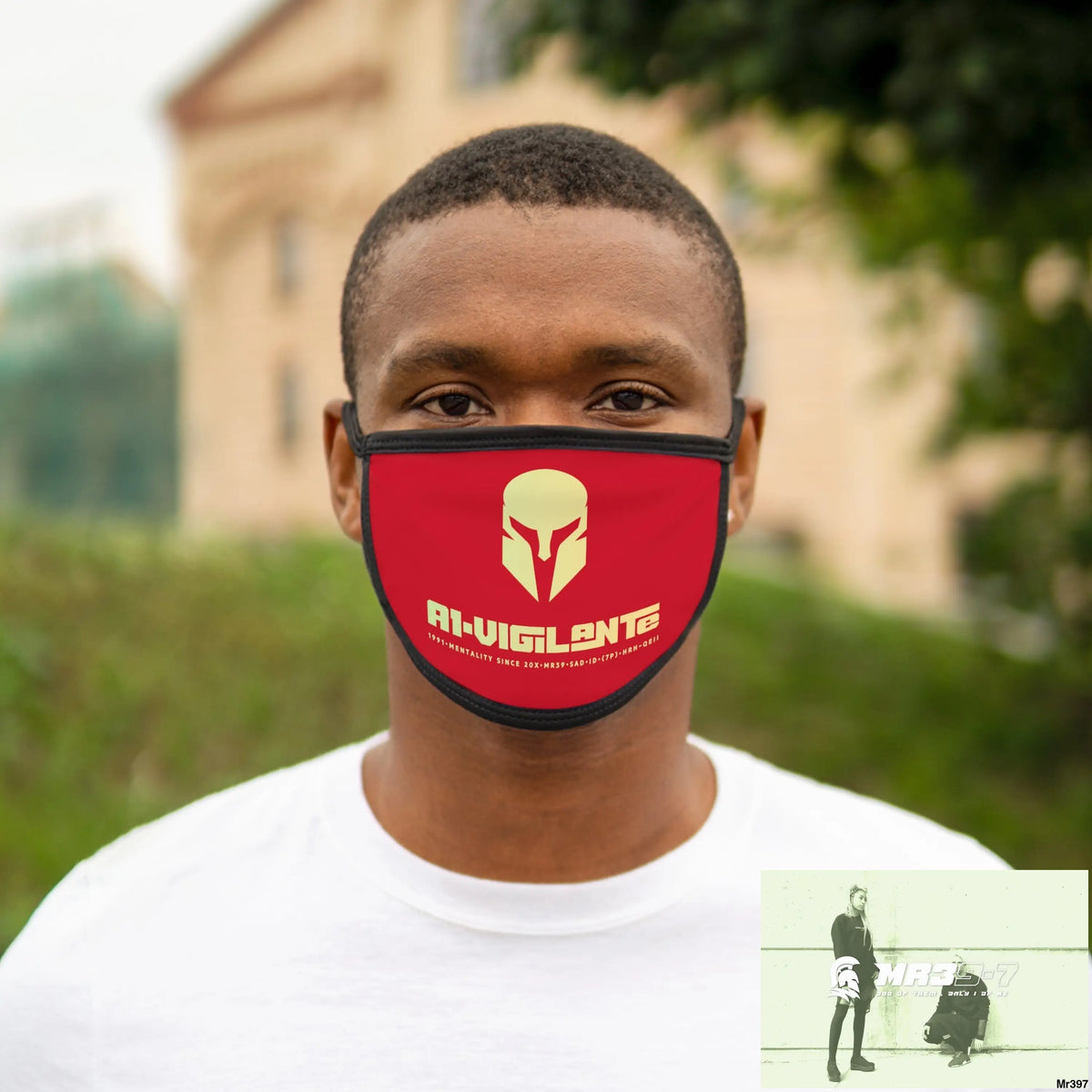 A1.Vigilante Mixed-Fabric Face Mask One size Accessories