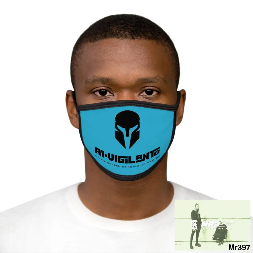 A1.Vigilante Mixed-Fabric Face Mask One size Accessories