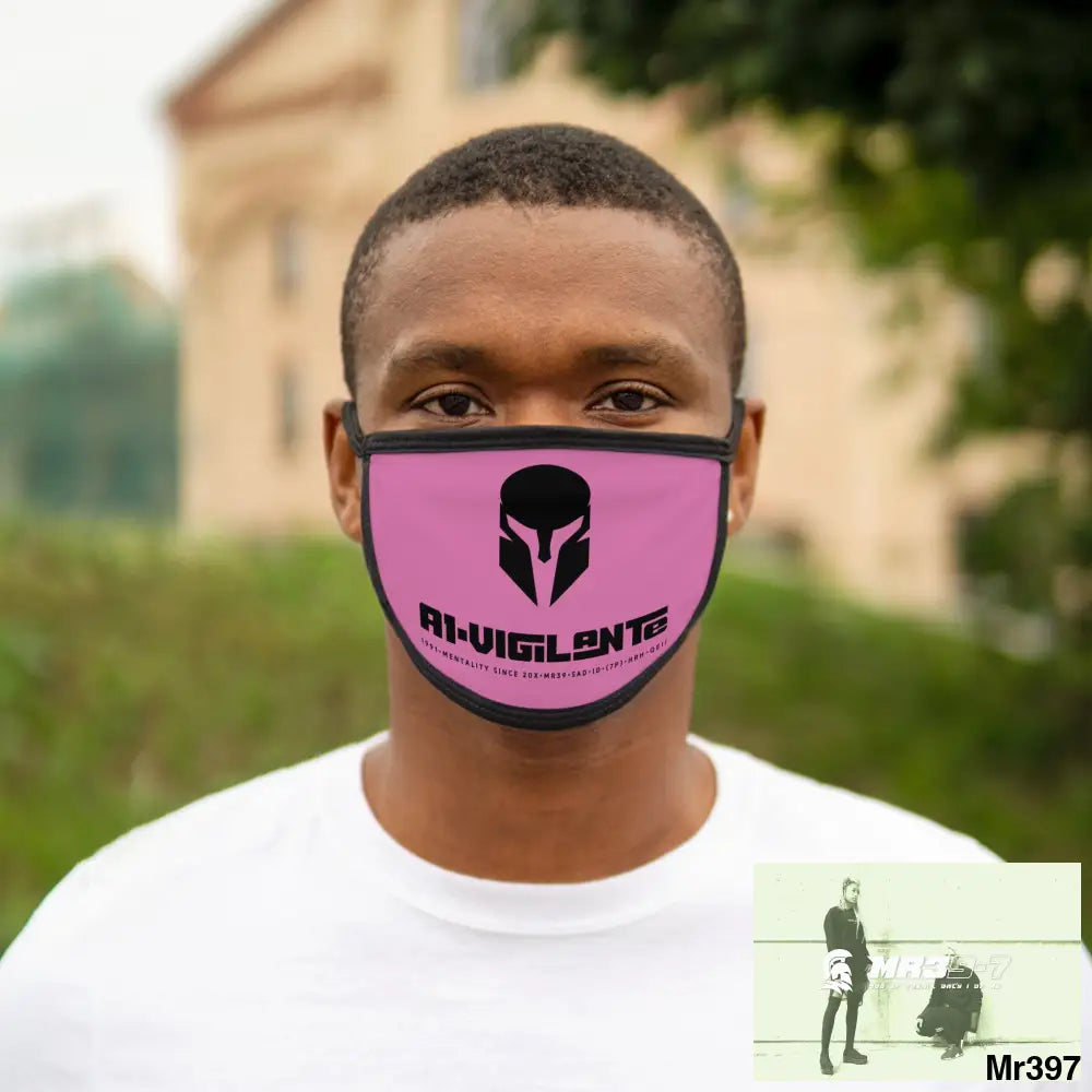 A1.Vigilante Mixed-Fabric Face Mask One size Accessories