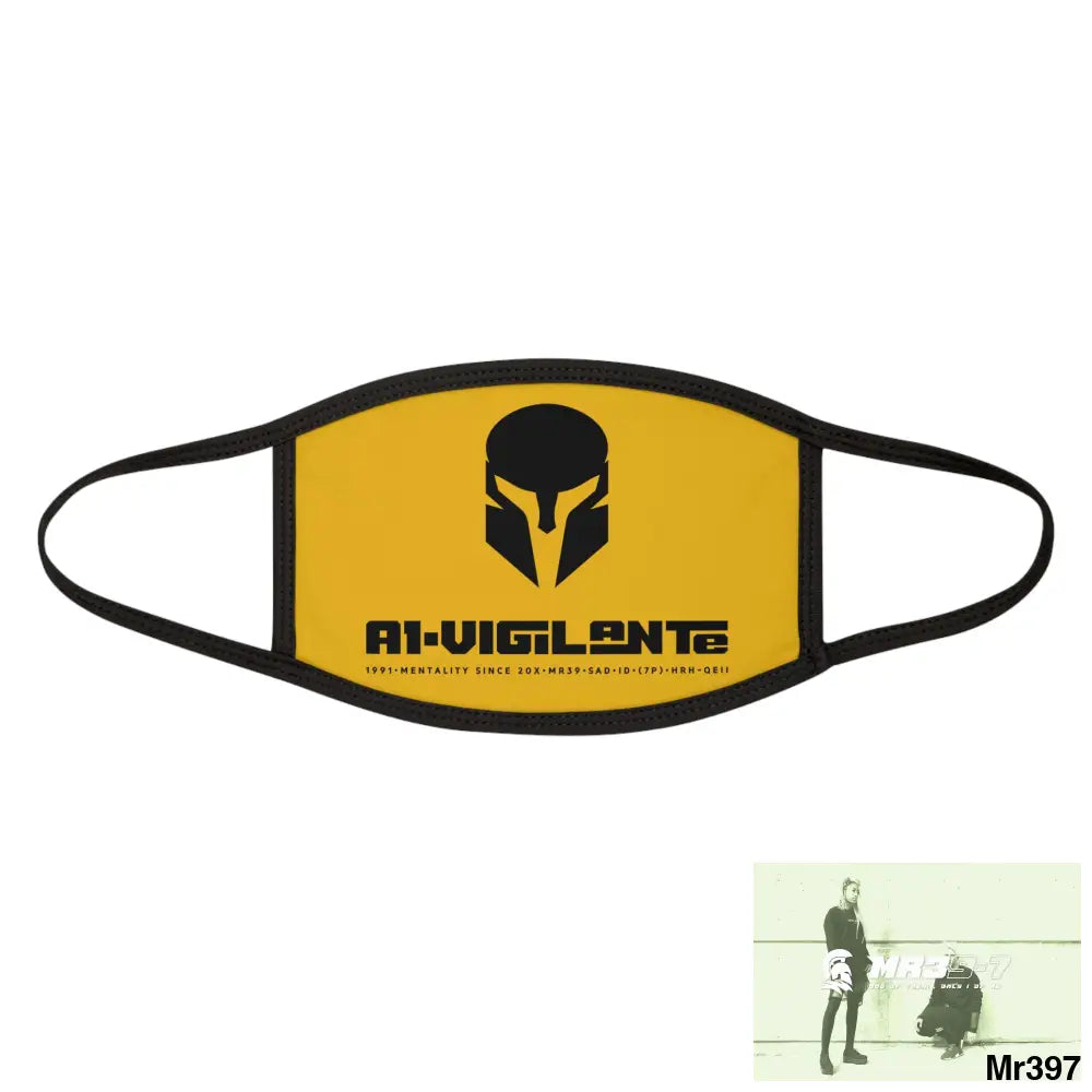 A1.Vigilante Mixed-Fabric Face Mask One size Accessories
