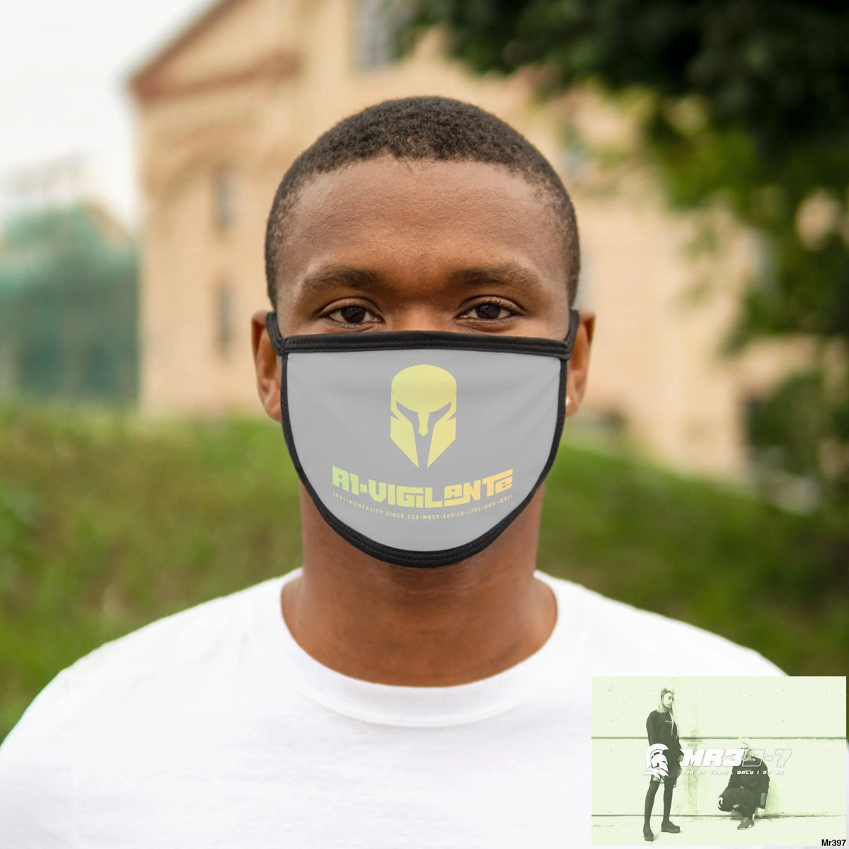 A1.Vigilante Mixed-Fabric Face Mask One size Accessories