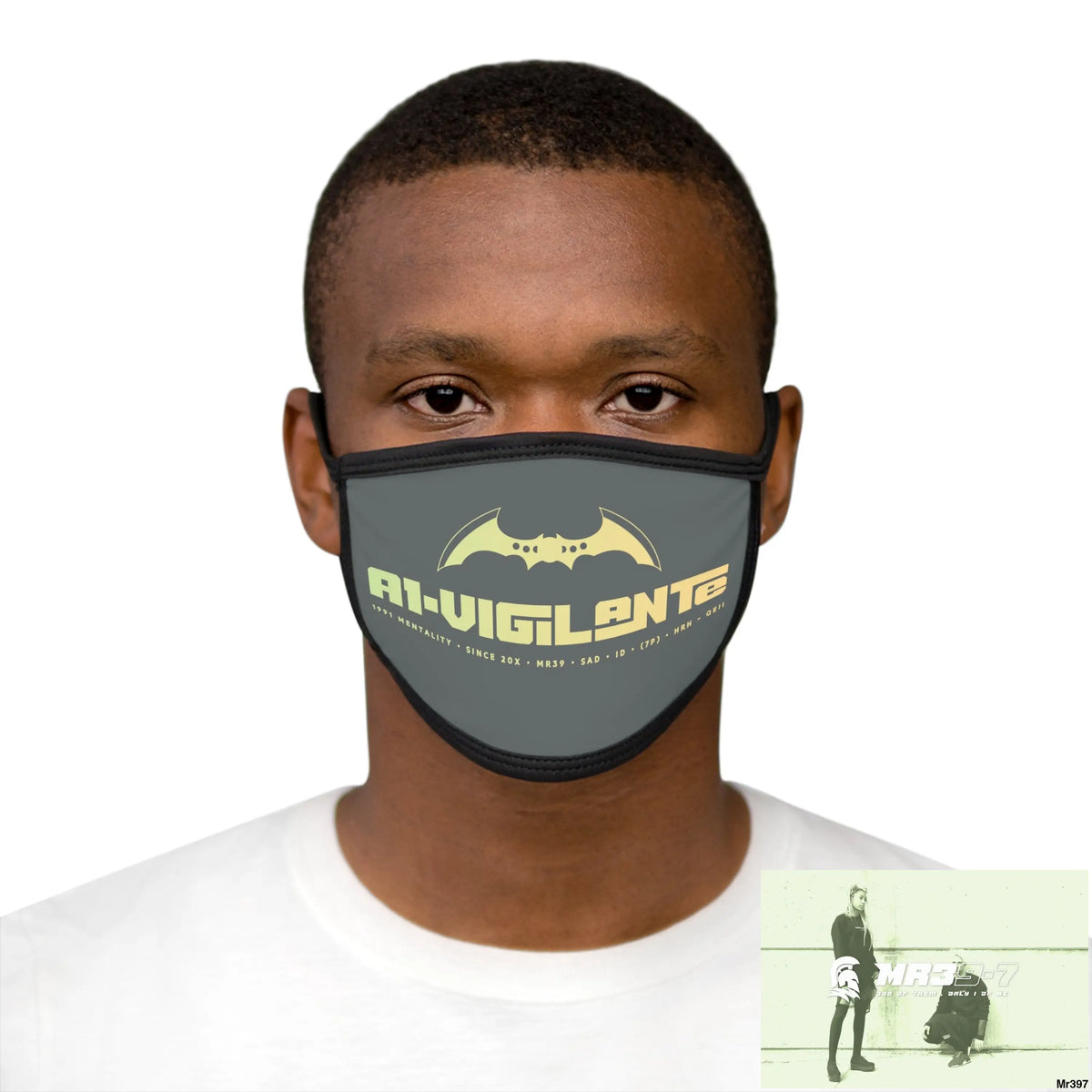A1.Vigilante Mixed-Fabric Face Mask One size Accessories
