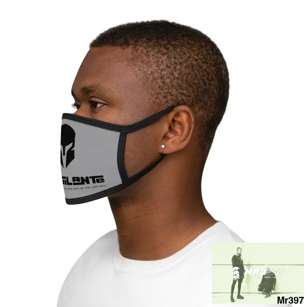 A1.Vigilante Mixed-Fabric Face Mask One size Accessories