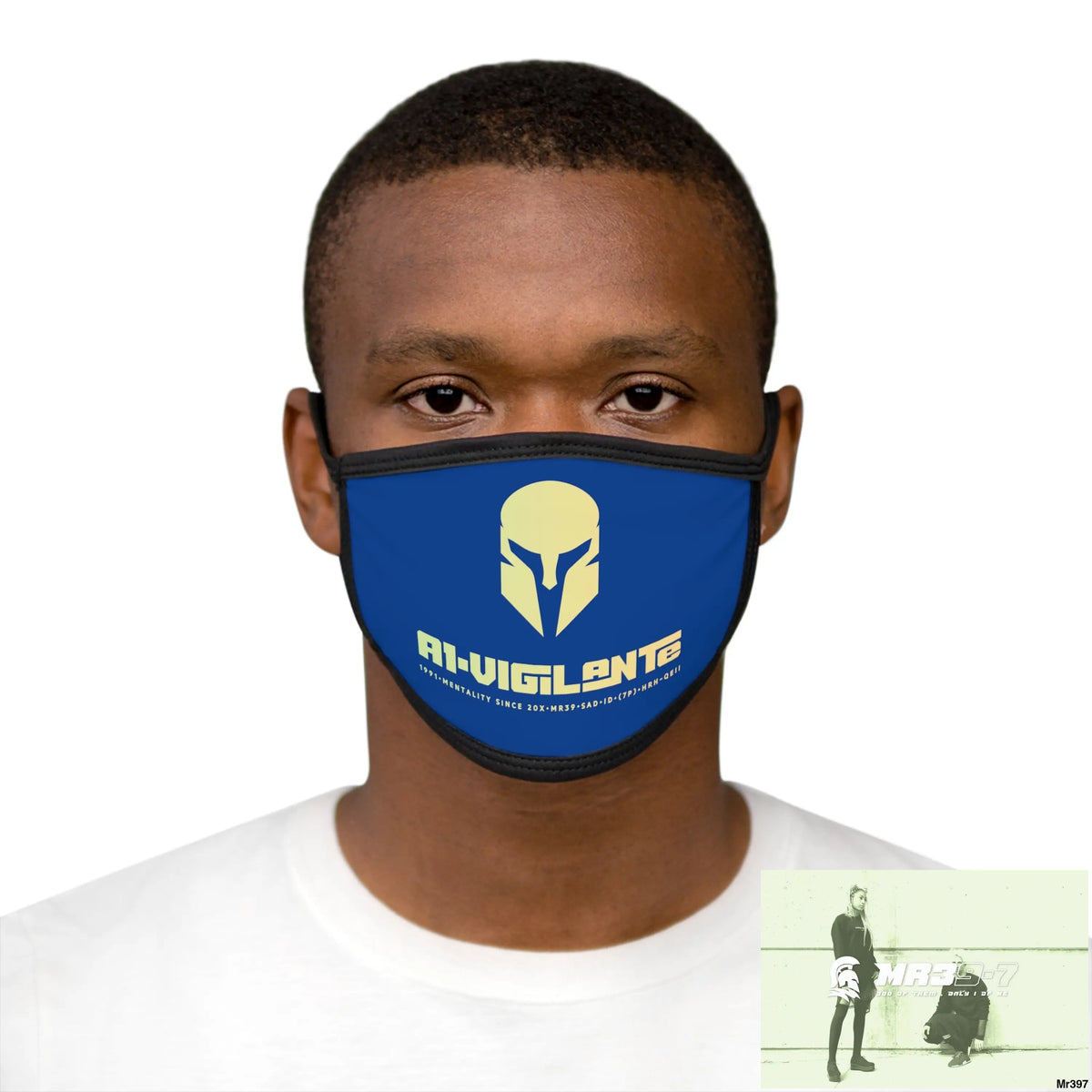 A1.Vigilante Mixed-Fabric Face Mask One size Accessories