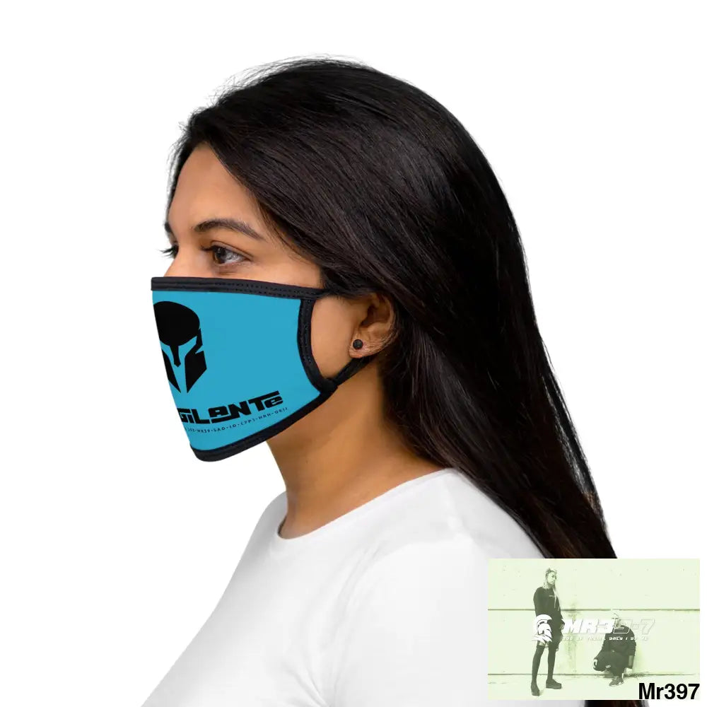 A1.Vigilante Mixed-Fabric Face Mask One size Accessories
