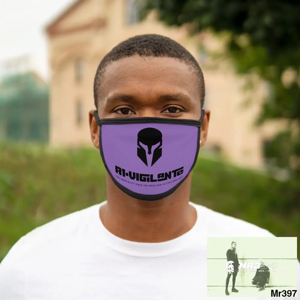 A1.Vigilante Mixed-Fabric Face Mask One size Accessories