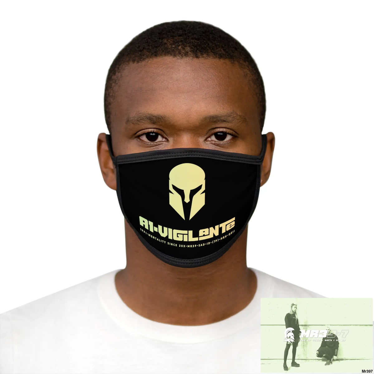A1.Vigilante Mixed-Fabric Face Mask One size Accessories