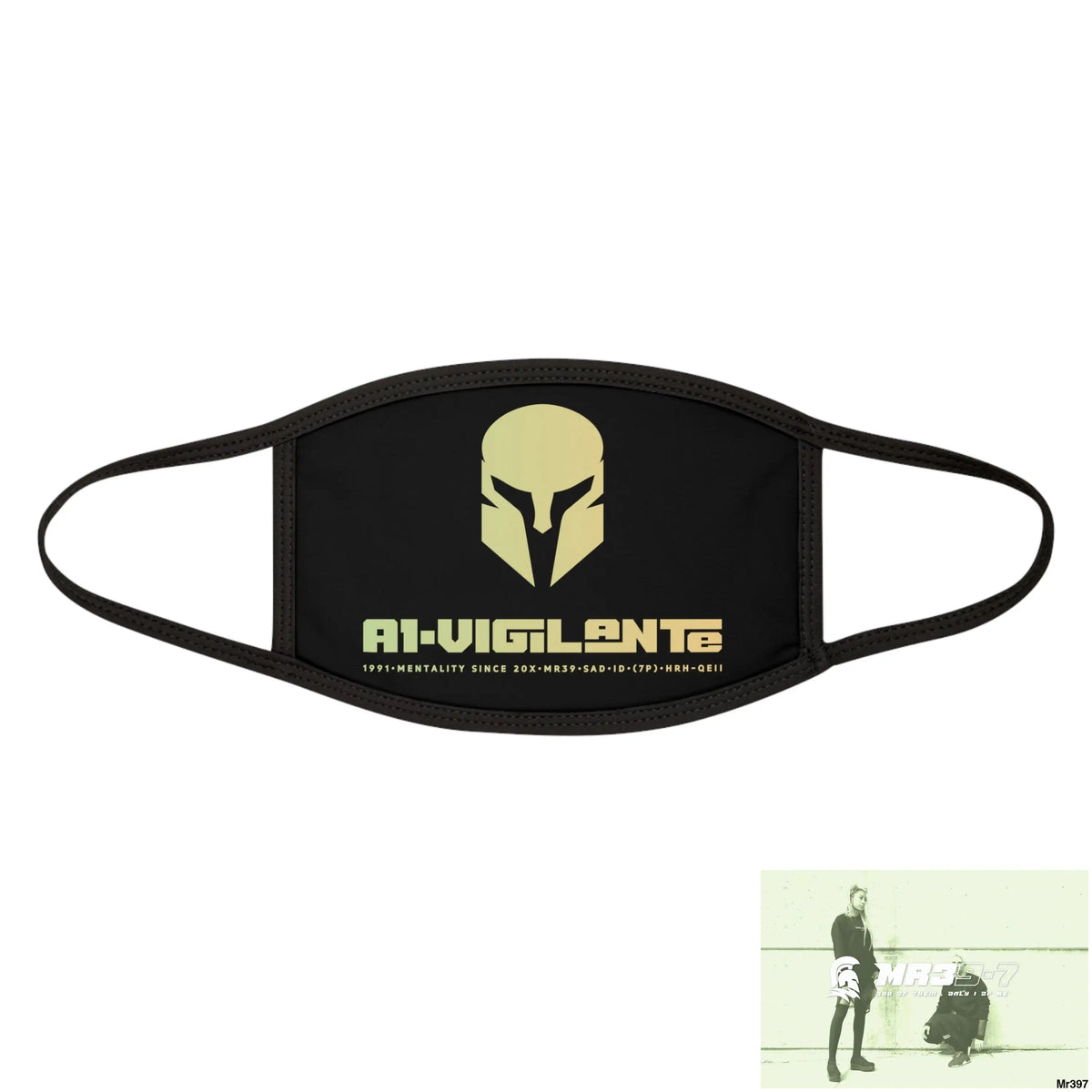 A1.Vigilante Mixed-Fabric Face Mask One size Accessories