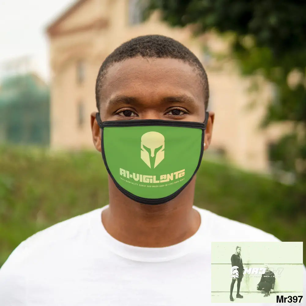 A1.Vigilante Mixed-Fabric Face Mask One size Accessories