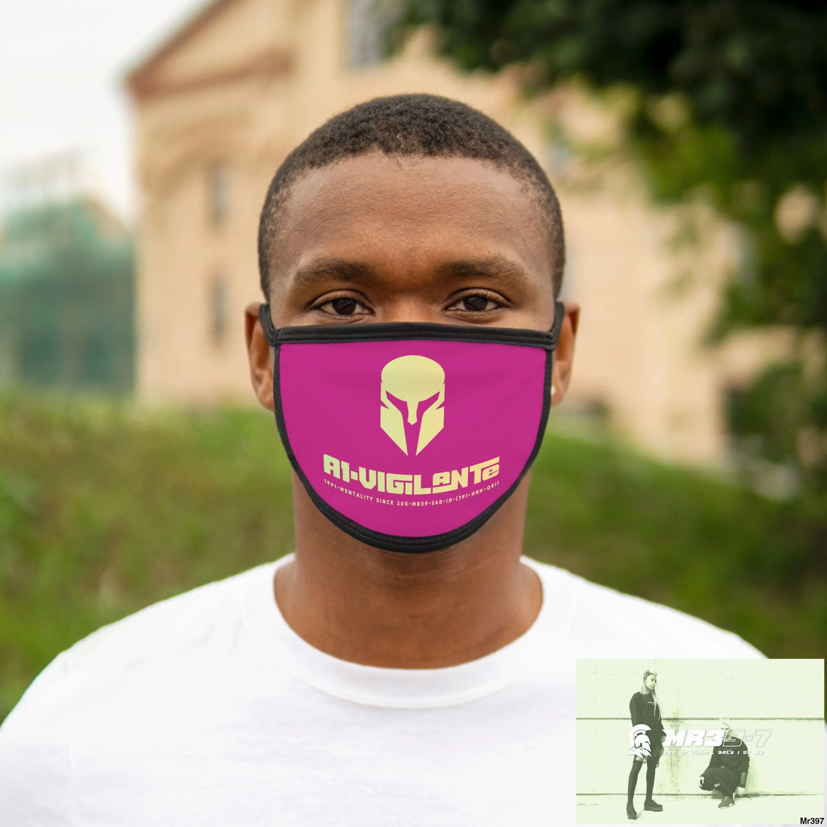 A1.Vigilante Mixed-Fabric Face Mask One size Accessories