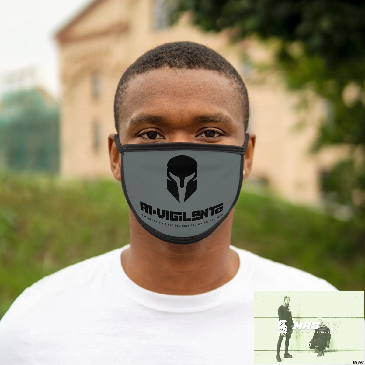 A1.Vigilante Mixed-Fabric Face Mask One size Accessories