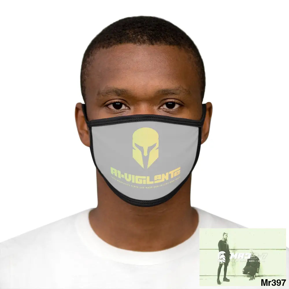 A1.Vigilante Mixed-Fabric Face Mask One size Accessories