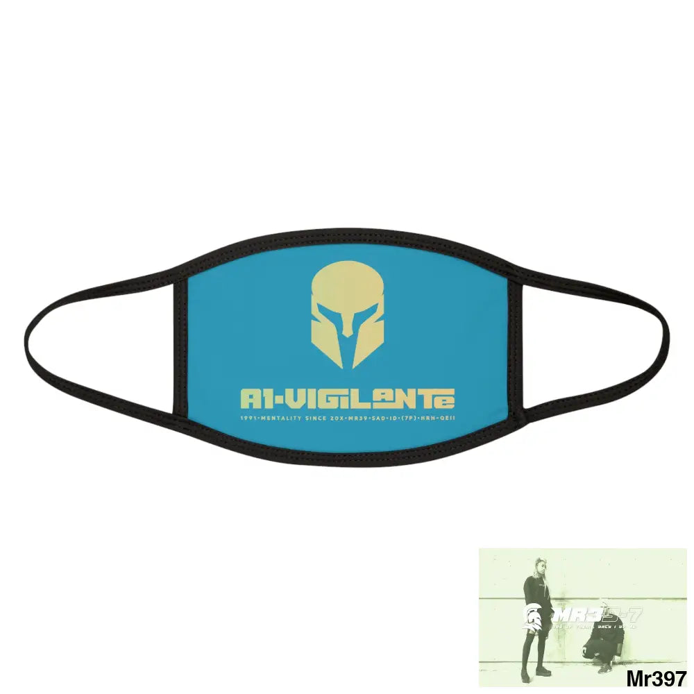 A1.Vigilante Mixed-Fabric Face Mask One size Accessories