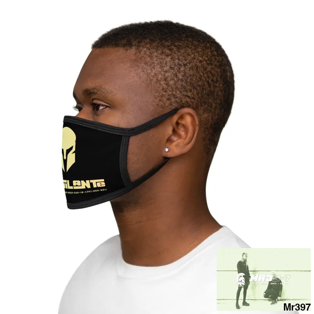 A1.Vigilante Mixed-Fabric Face Mask One size Accessories