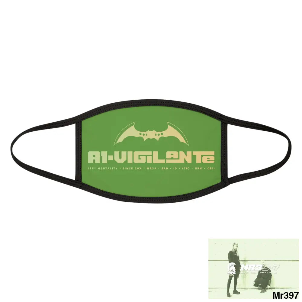 A1.Vigilante Mixed-Fabric Face Mask One size Accessories
