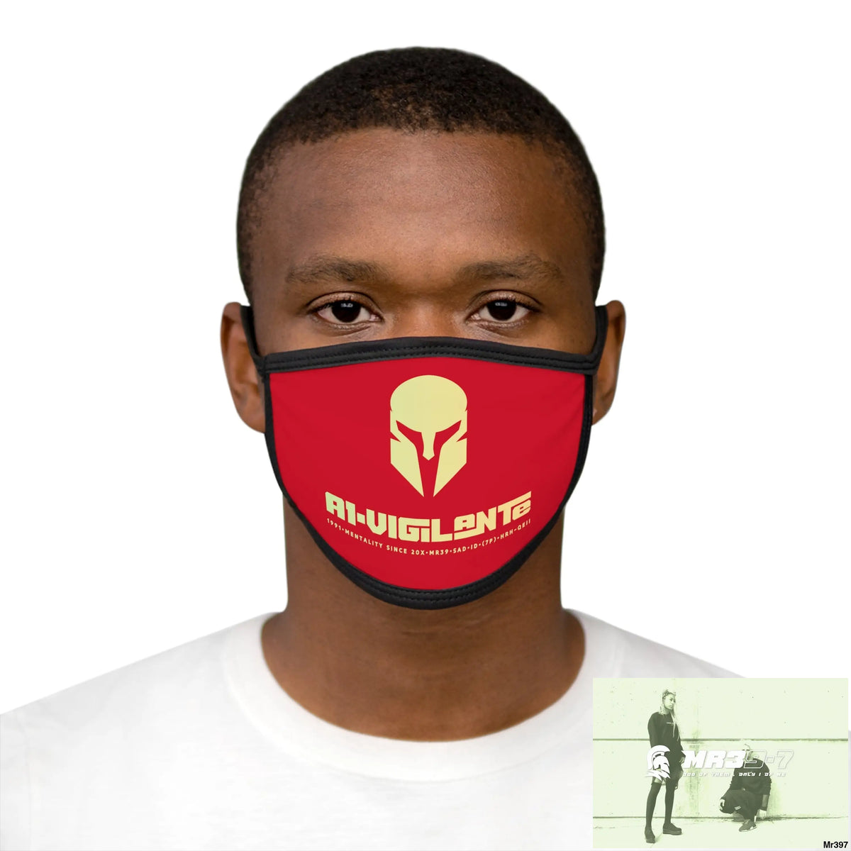 A1.Vigilante Mixed-Fabric Face Mask One size Accessories