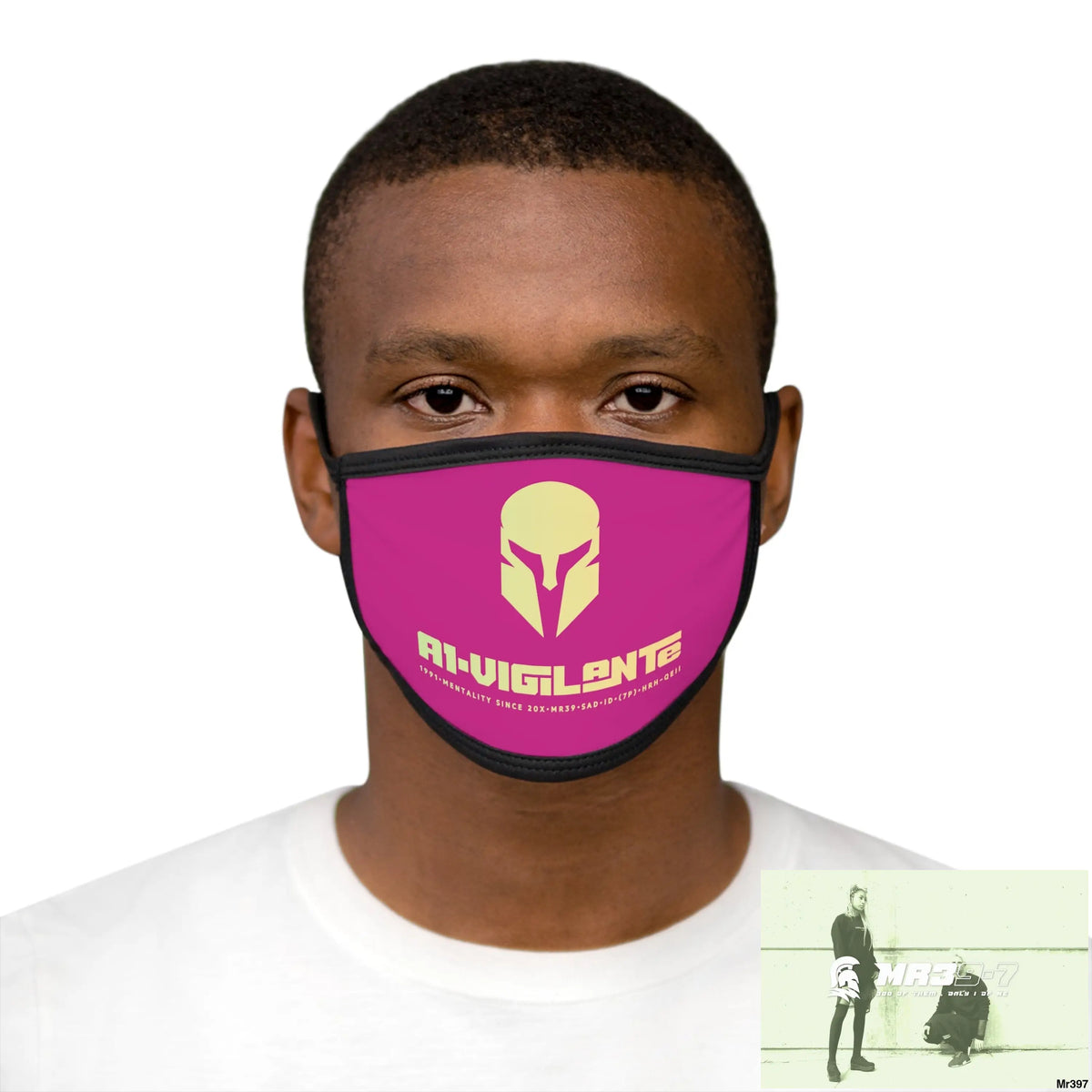 A1.Vigilante Mixed-Fabric Face Mask One size Accessories