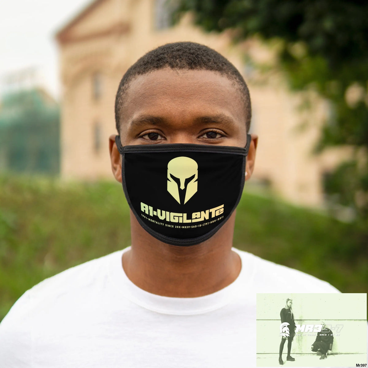 A1.Vigilante Mixed-Fabric Face Mask One size Accessories