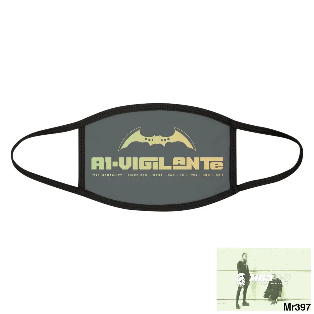 A1.Vigilante Mixed-Fabric Face Mask One size Accessories