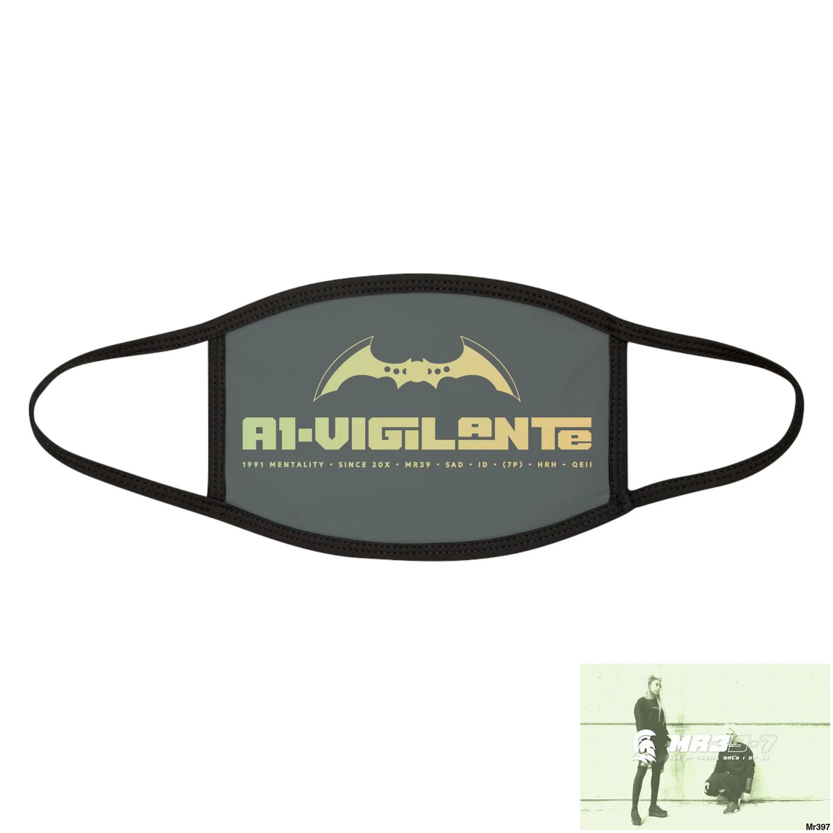 A1.Vigilante Mixed-Fabric Face Mask One size Accessories