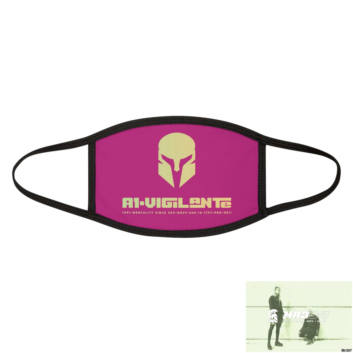 A1.Vigilante Mixed-Fabric Face Mask One size Accessories