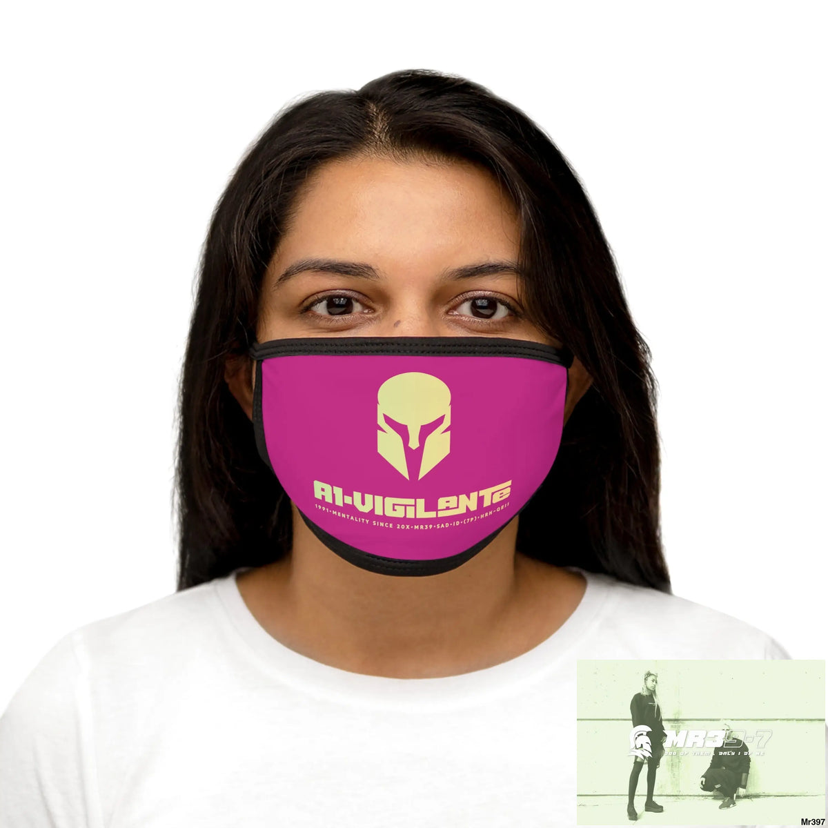 A1.Vigilante Mixed-Fabric Face Mask One size Accessories