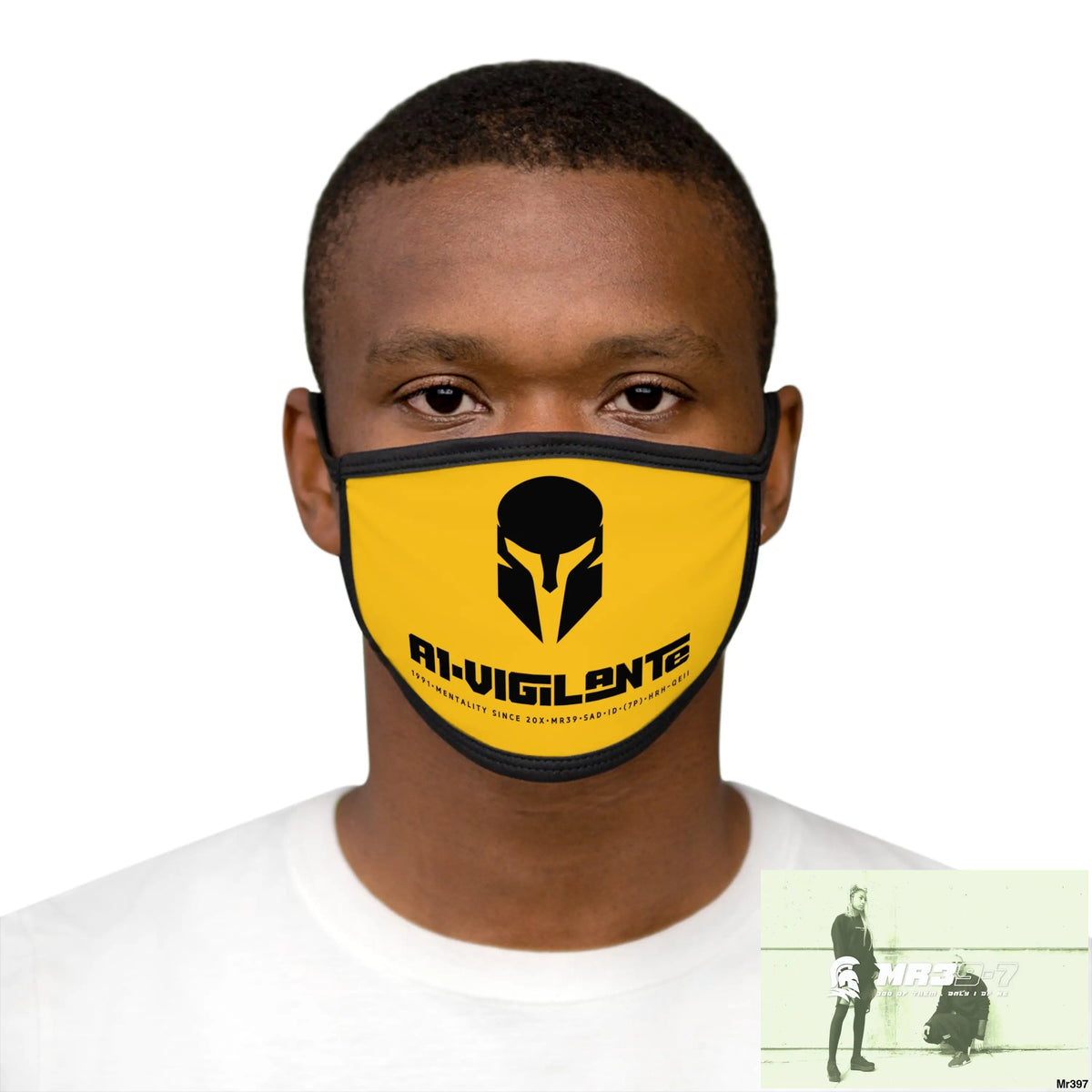 A1.Vigilante Mixed-Fabric Face Mask One size Accessories