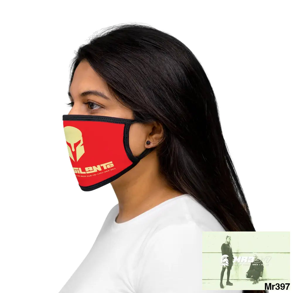 A1.Vigilante Mixed-Fabric Face Mask One size Accessories