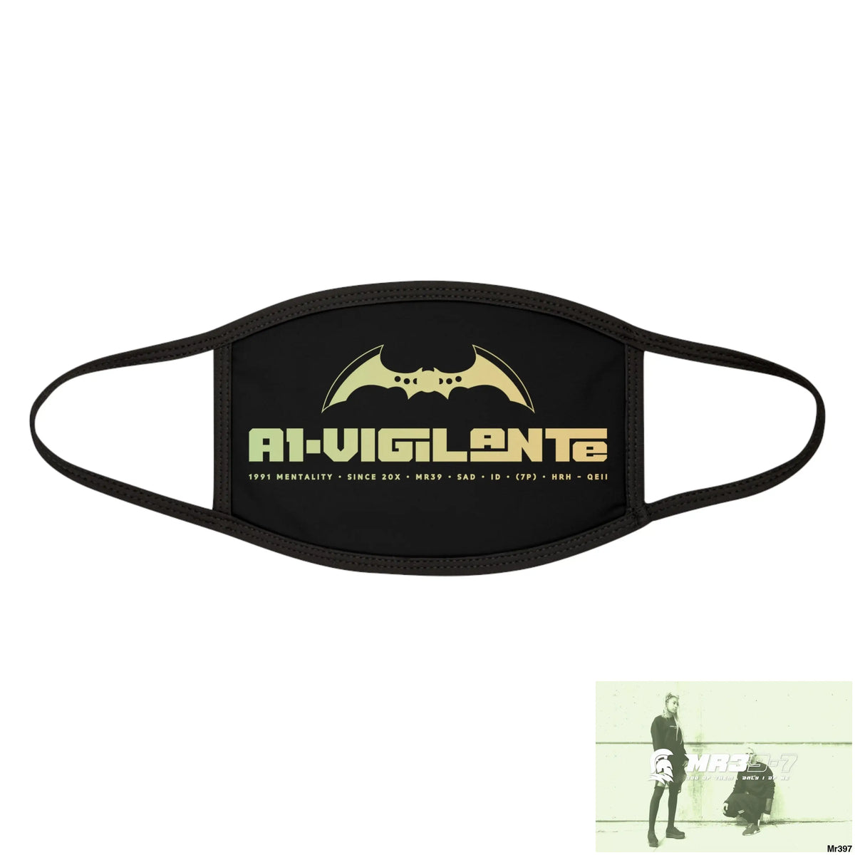 A1.Vigilante Mixed-Fabric Face Mask One size Accessories