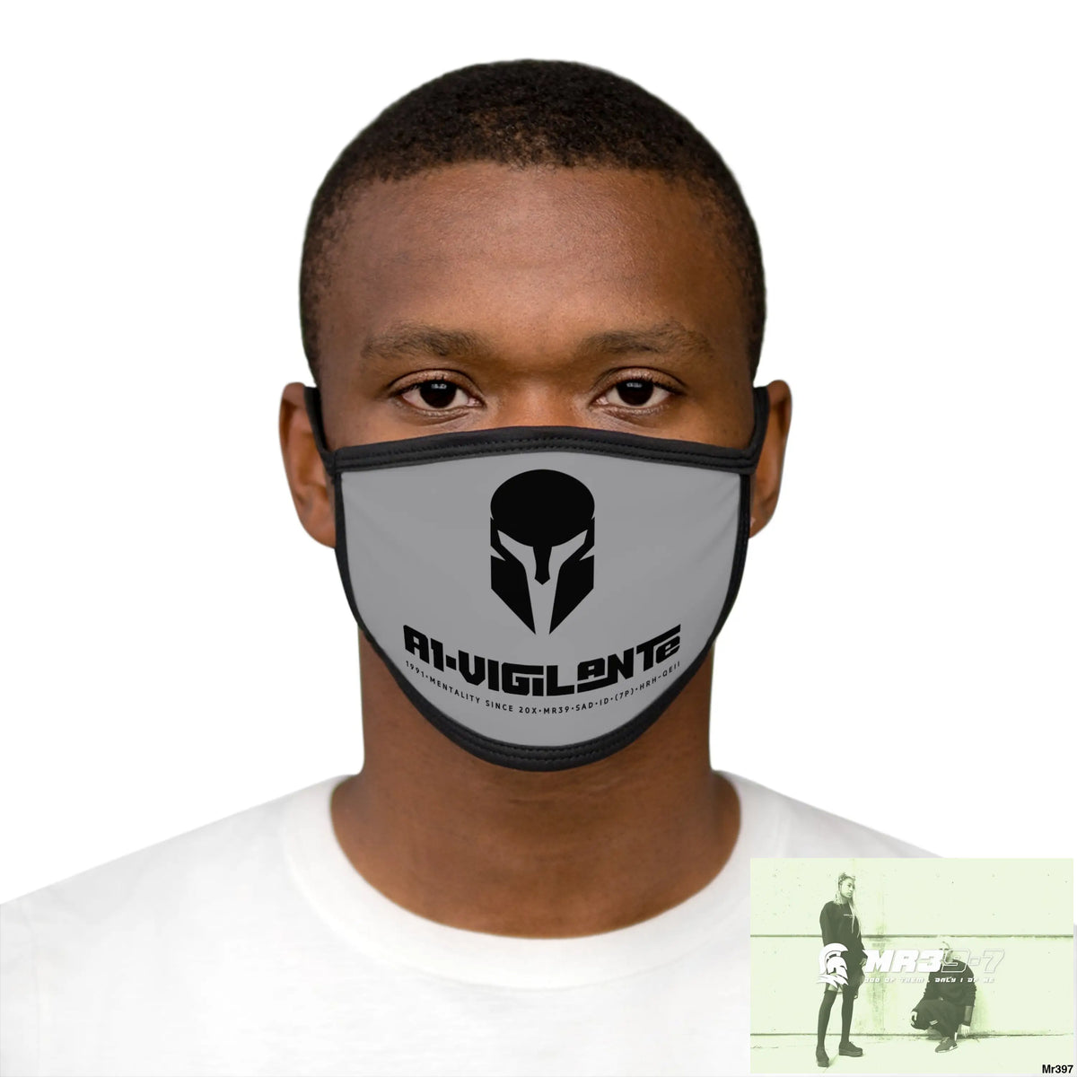 A1.Vigilante Mixed-Fabric Face Mask One size Accessories