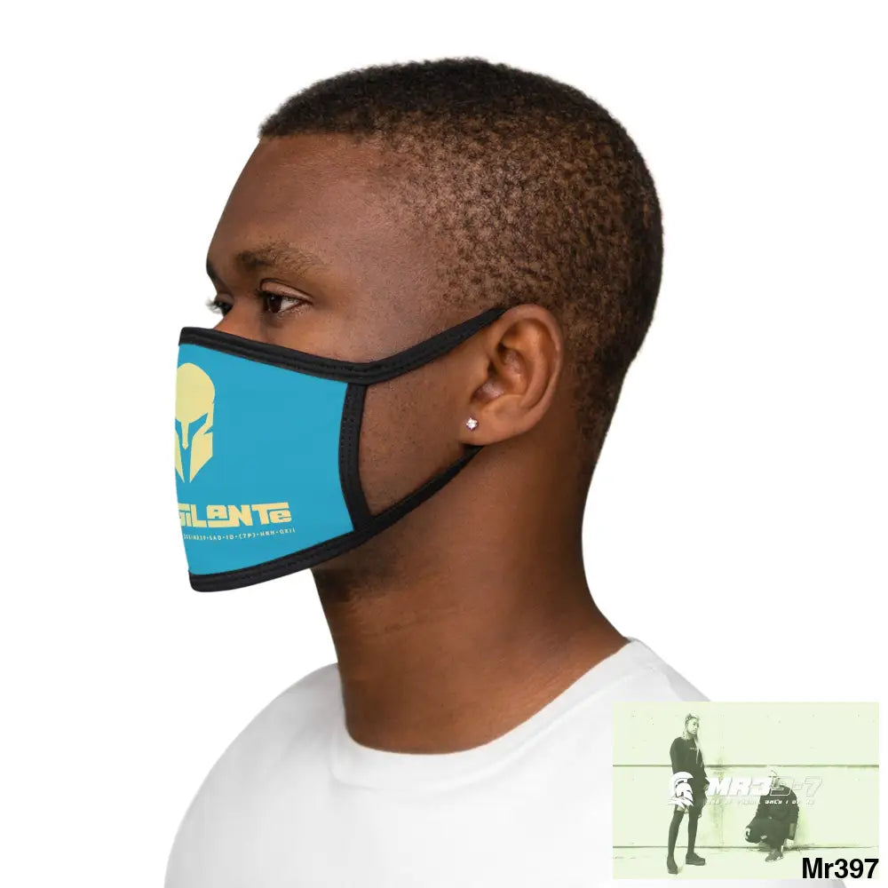 A1.Vigilante Mixed-Fabric Face Mask One size Accessories