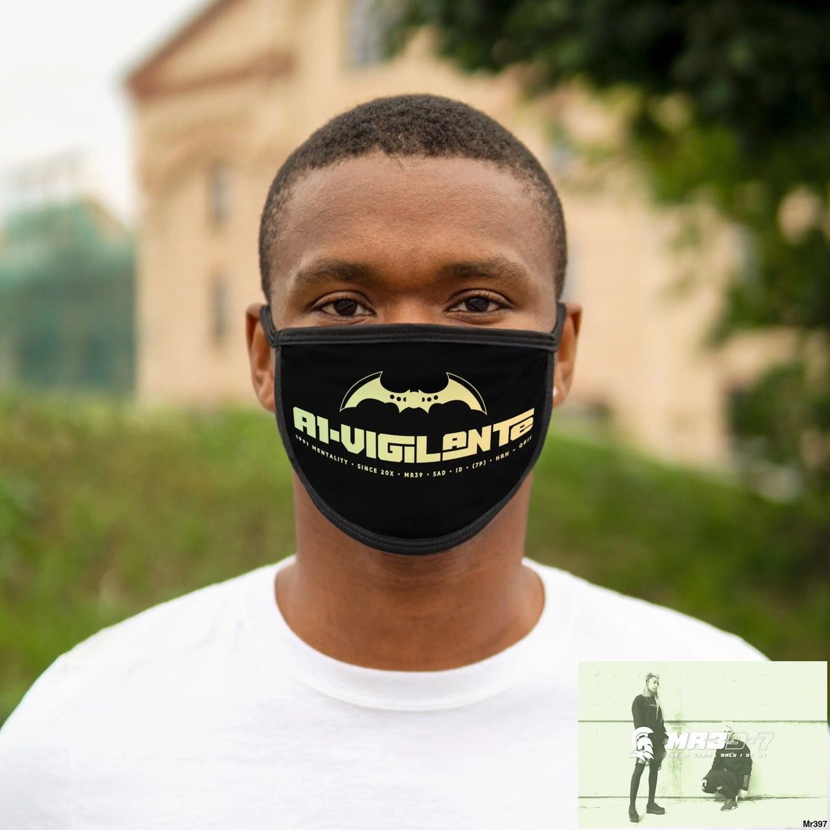 A1.Vigilante Mixed-Fabric Face Mask One size Accessories