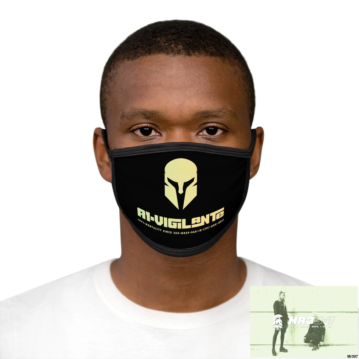 A1.Vigilante Mixed-Fabric Face Mask One size Accessories