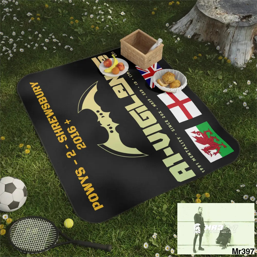 A1 Vigilante move Picnic Blanket 61’’ × 51’’ Home Decor