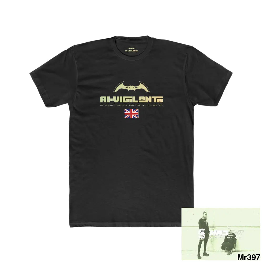 A1-Vigilante Oakengate’s station Telford. The Latino’s Men’s Cotton Crew Tee Solid Black / XS T-Shirt