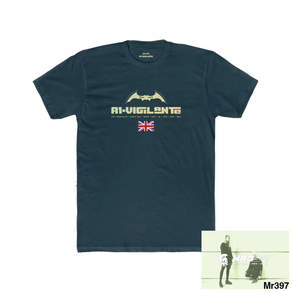 A1-Vigilante Oakengate’s station Telford. The Latino’s Men’s Cotton Crew Tee Solid Midnight Navy / XS T-Shirt