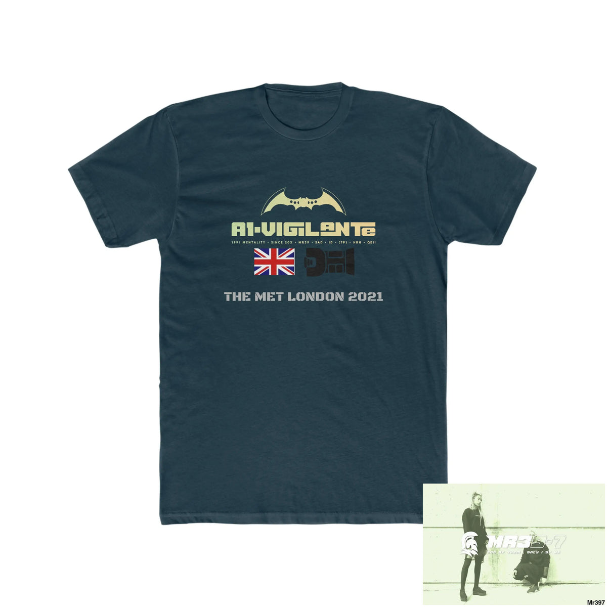 A1-Vigilante One flew over the Redwoods Centre - Men’s Cotton Crew Tee Solid Midnight Navy / XS T-Shirt