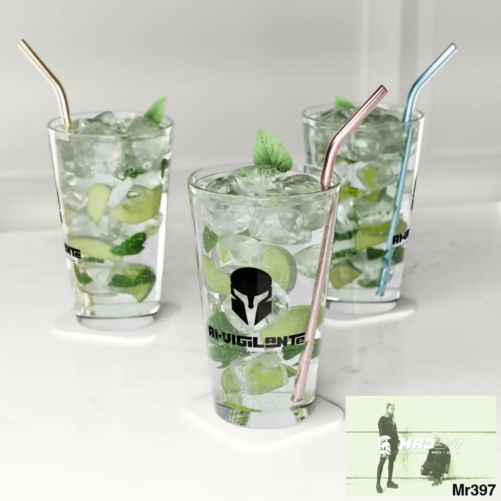 A1.Vigilante Pint Glass 16oz 16oz Mug