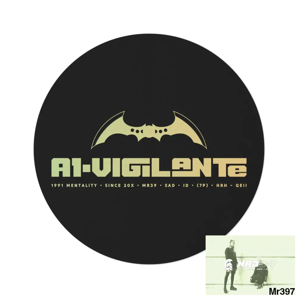 A1-Vigilante Round Rug 60’’ × 60’’ Home Decor